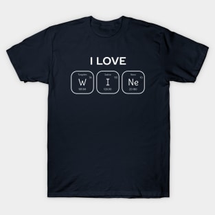 I Love Wine Science T-Shirt T-Shirt